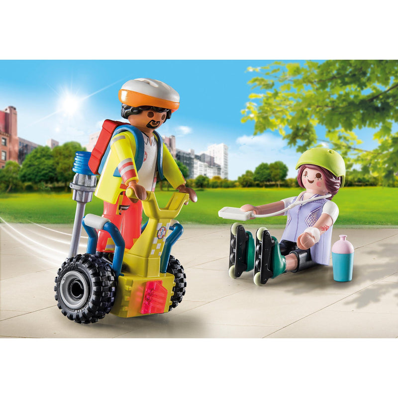 Afbeelding laden in galerijviewer, Playmobil city life - starterpack rescue met segway constructiespeelgoed (71257)
