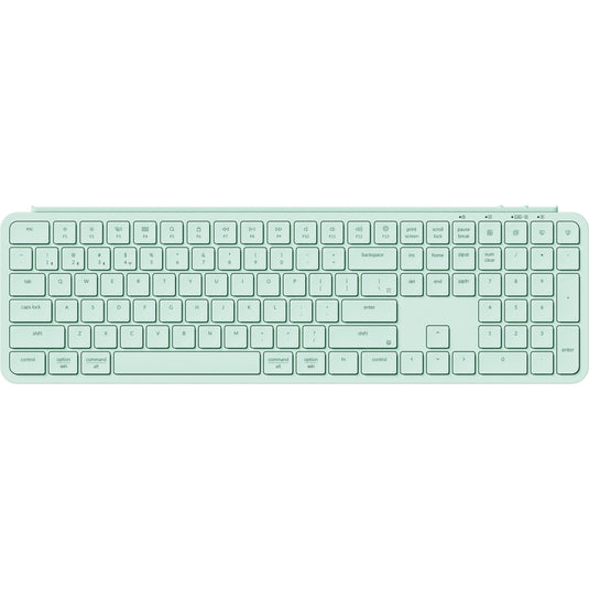 Keychron b6 pro-k7 toetsenbord (mint, us lay-out (qwerty), scissor switches, 100%, abs, 2.4 ghz | bluetooth 5.2 | usb-c)