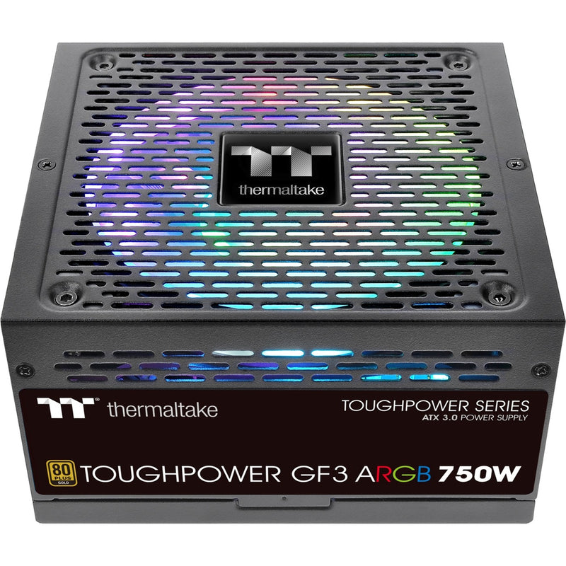 Afbeelding laden in galerijviewer, Thermaltake toughpower gf3 argb gen 5 eu modulaire 750 watt voeding (zwart, 4x pcie)
