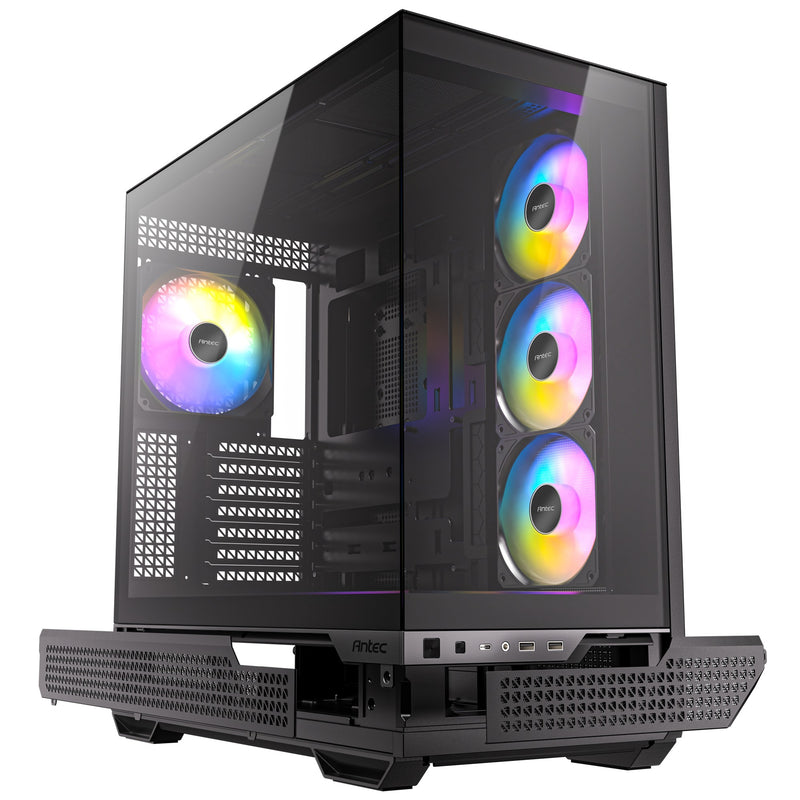 Afbeelding laden in galerijviewer, Antec c7 argb midi tower behuizing (zwart | 2x usb-a | 1x usb-c | tempered glass)
