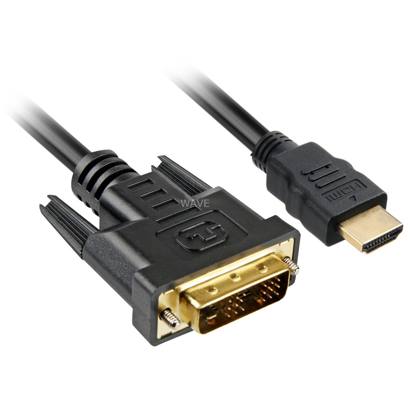 Afbeelding laden in galerijviewer, Sharkoon hdmi > dvi-d adapter (zwart, 5 meter, single-link)
