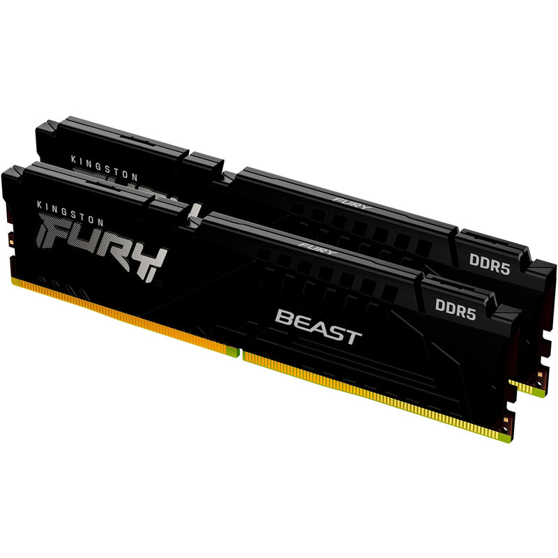 Afbeelding laden in galerijviewer, Kingston fury beast 64 gb ddr5-6000 (2x 32 gb) werkgeheugen (zwart, kf560c30bbek2-64, xmp 3.0, expo 1.1)

