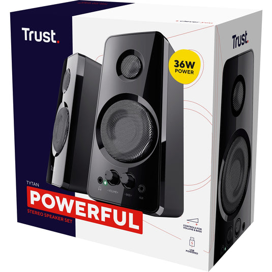 Trust tytan 2.0 luidsprekerset pc-luidspreker (zwart)