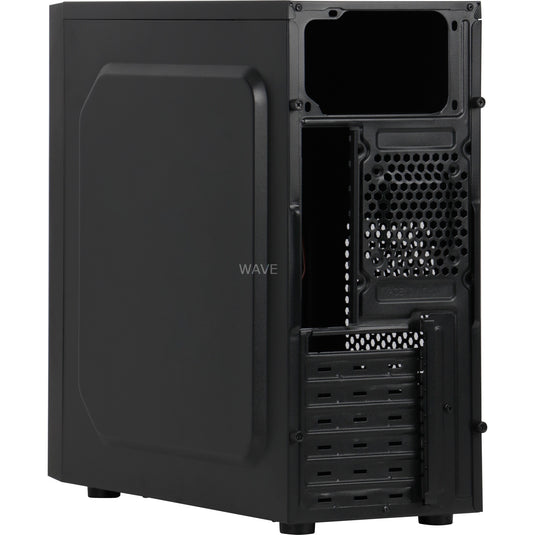 Inter-tech b-42 midi tower behuizing (zwart | 2x usb-a)