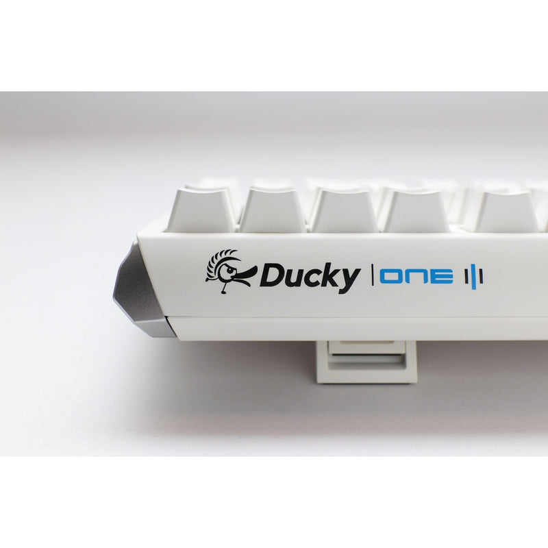 Afbeelding laden in galerijviewer, Ducky one 3 classic pure white tkl rgb mechanisch toetsenbord (wit, us lay-out (qwerty), cherry mx speed silver, 80% (tkl), rgb leds, double-shot pbt, hot-swappable, quack mechanics)
