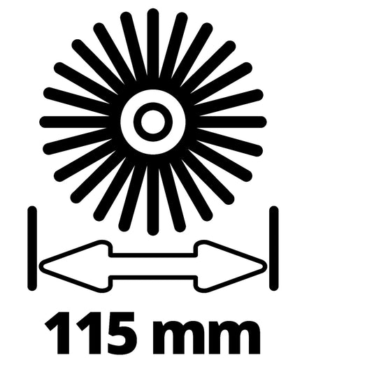 Einhell picobella soft borstelset - 2-delig - ø115 mm