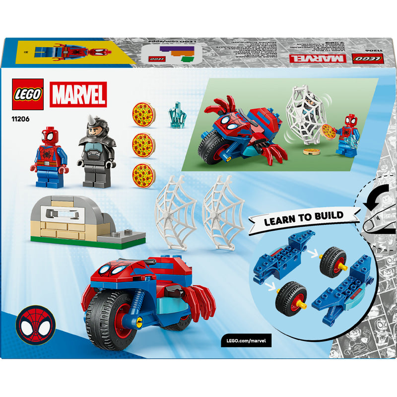 Afbeelding laden in galerijviewer, Lego marvel spidey on his motorcycle vs. rhino - 11206

