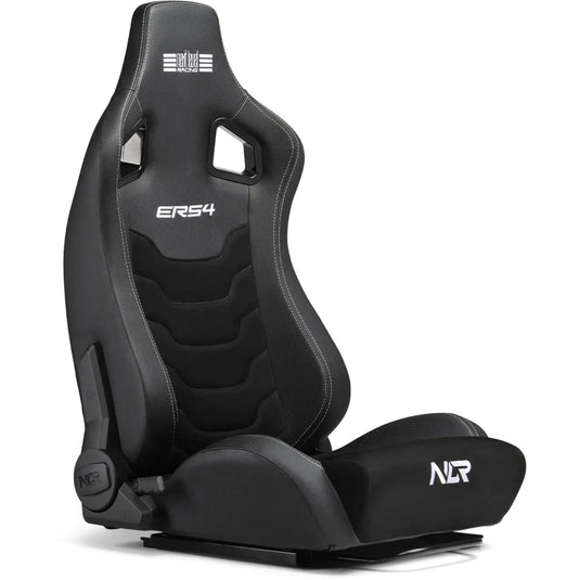 Next level racing ers4 elite reclining seat - pu leder suède edition gamestoel (zwart)