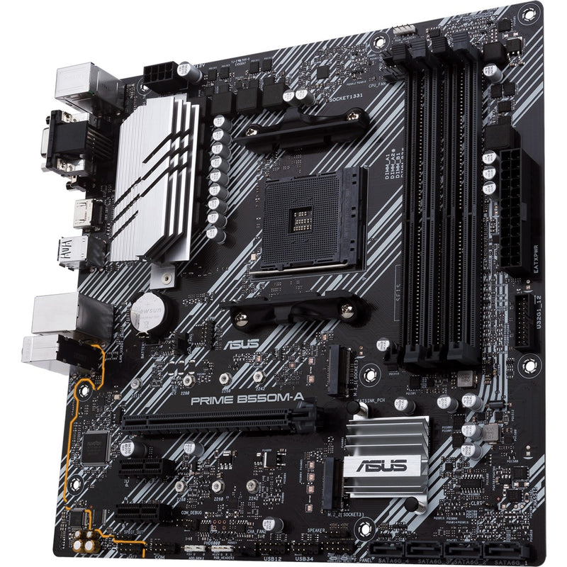 Afbeelding laden in galerijviewer, Asus prime b550m-a socket am4 moederbord (raid, gb-lan, sound, µatx)
