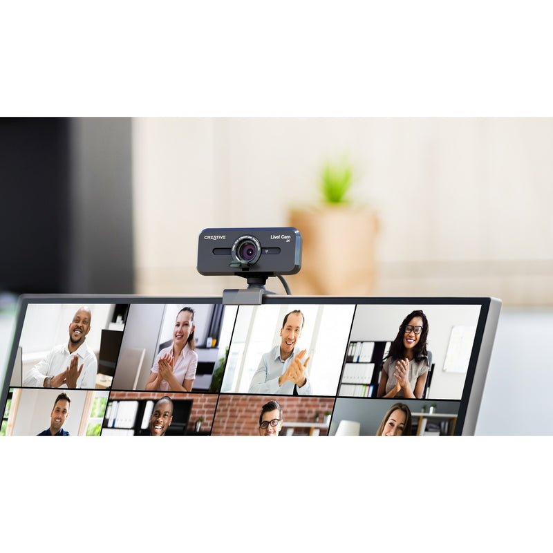 Afbeelding laden in galerijviewer, Creative live! cam sync v3 webcam (zwart)
