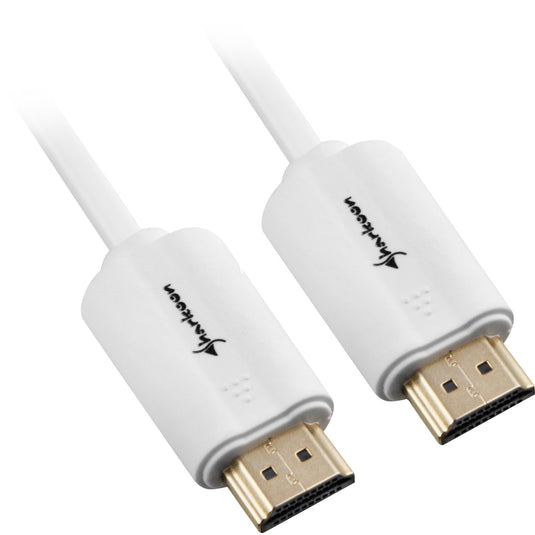 Sharkoon hdmi 2.0 kabel (wit, 2 meter, 4k)