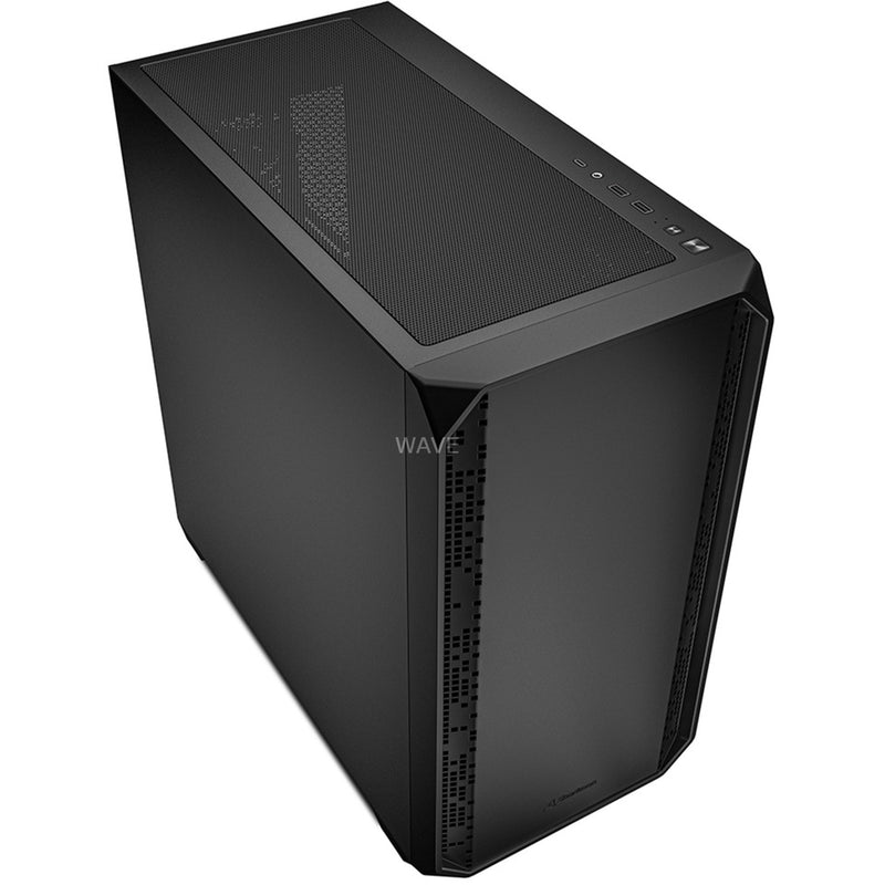 Afbeelding laden in galerijviewer, Sharkoon mk2 mini tower behuizing (zwart | 2x usb-a | 1x usb-c)

