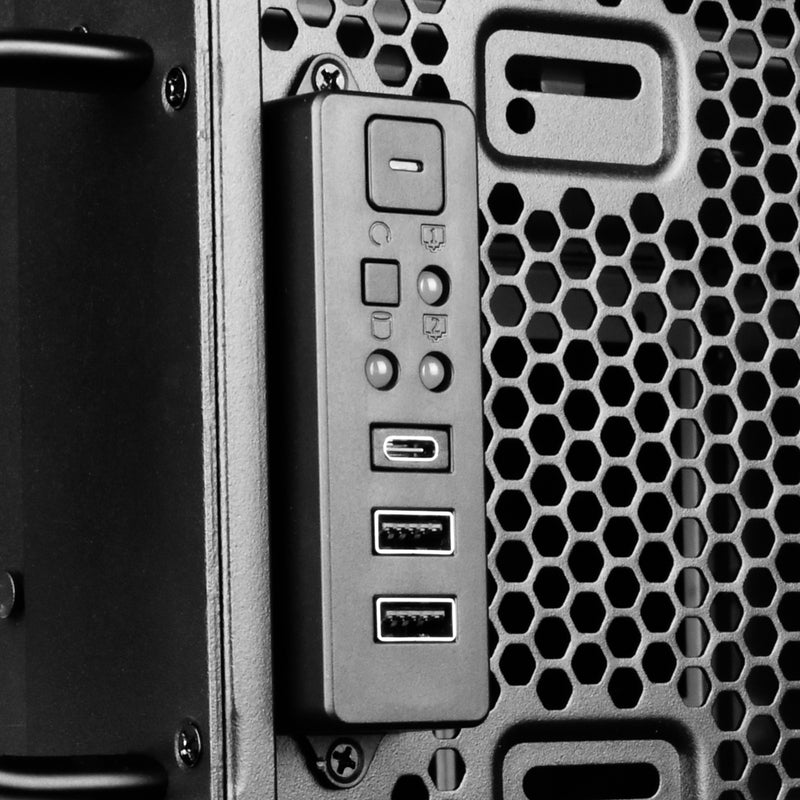 Afbeelding laden in galerijviewer, Silverstone rm44 rack behuizing (zwart | 4u | usb type-c | 2x 80mm casefan inbegrepen)
