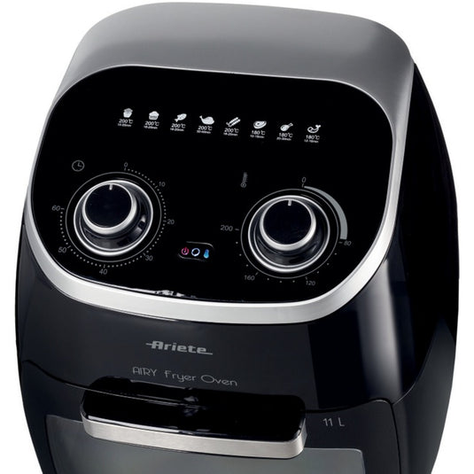 Ariete airy fryer oven 4619 00 heteluchtfriteuse (zwart, 11 liter)