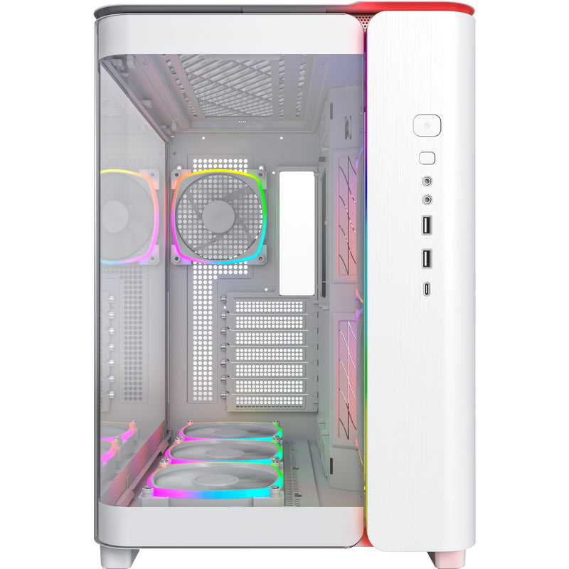 Afbeelding laden in galerijviewer, Montech king 95 pro midi tower behuizing (wit | 2x usb-a | 1x usb-c | rgb | tempered glass)
