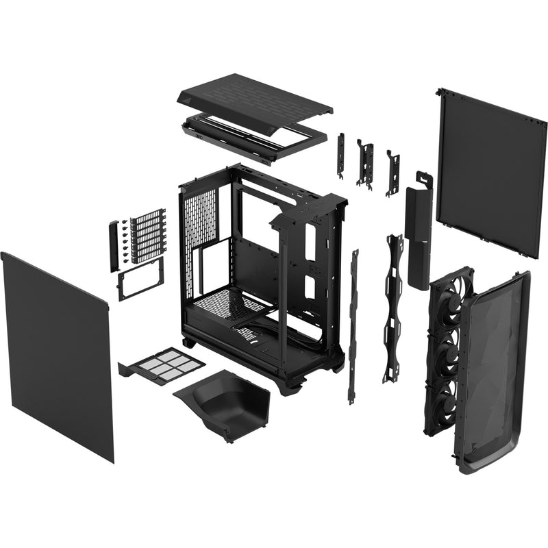 Afbeelding laden in galerijviewer, Fractal design meshify 3 midi tower behuizing (zwart | 2x usb-a | 1x usb-c)
