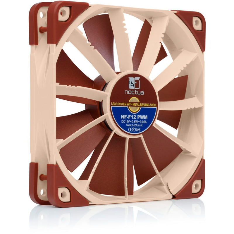 Afbeelding laden in galerijviewer, Noctua nf-f12 pwm case fan (lichtbruin, 120 x 120 x 25 mm)
