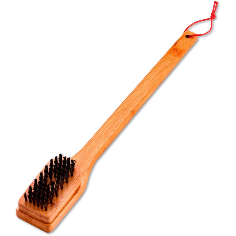 Afbeelding laden in galerijviewer, Weber reinigingsborstel - bamboe grillreinigingsborstel (45 cm)
