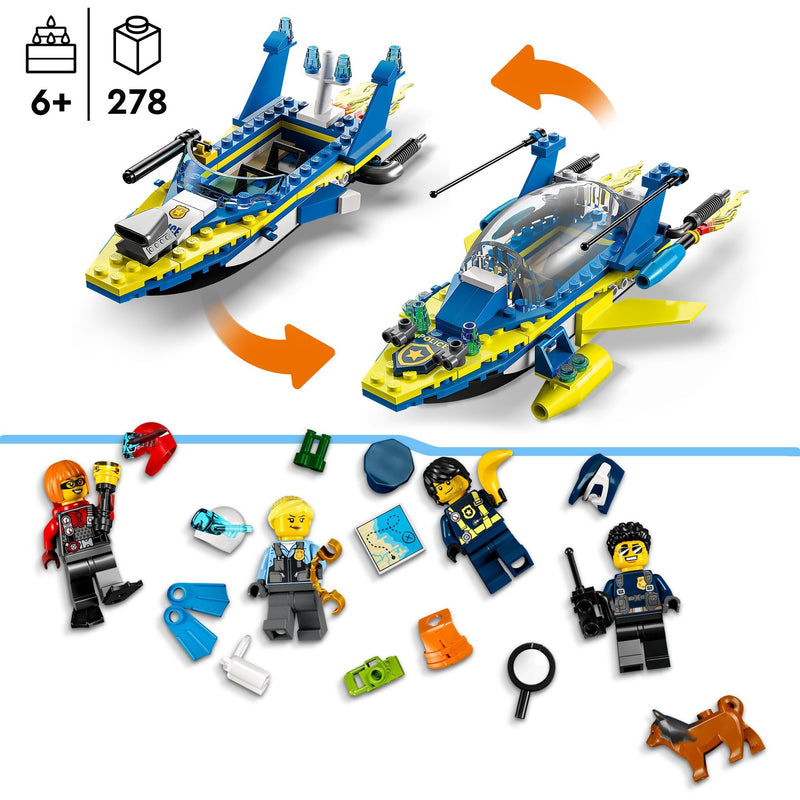 Afbeelding laden in galerijviewer, Lego city - waterpolitie recherchemissies constructiespeelgoed (60355)
