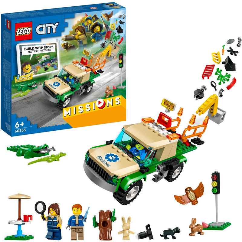 Afbeelding laden in galerijviewer, Lego city - wilde dieren reddingsmissies constructiespeelgoed (60353)
