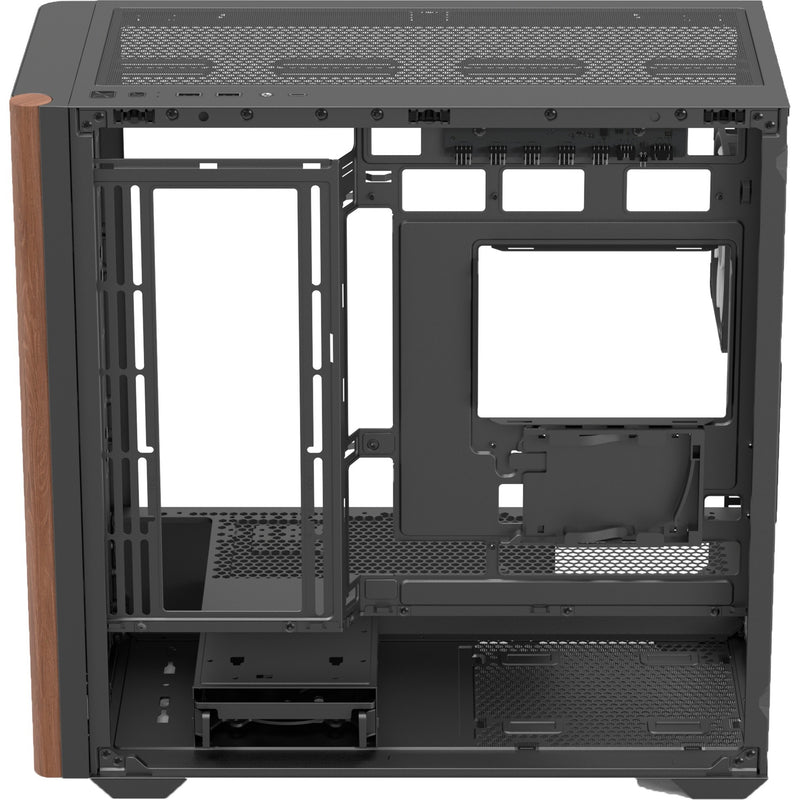Afbeelding laden in galerijviewer, Aerocool b301a mini tower behuizing (zwart | 1x usb-a | 1x usb-c | rgb)

