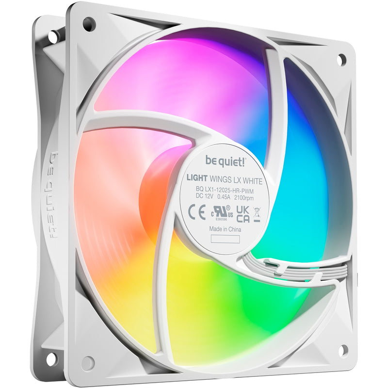 Afbeelding laden in galerijviewer, Be quiet! light wings lx pwm high-speed rgb case fans (wit, 3 stuks, 120 x 120 x 25 mm)
