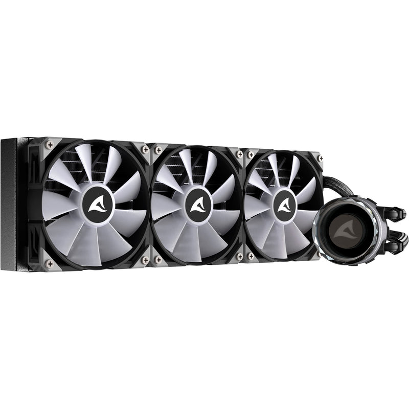 Afbeelding laden in galerijviewer, Sharkoon s90 rgb waterkoeling (zwart, 4-pins pwm fan-connector)
