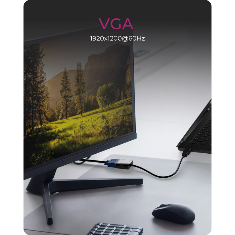 Afbeelding laden in galerijviewer, Icy box ib-ac502a hdmi naar vga adapter (zwart)
