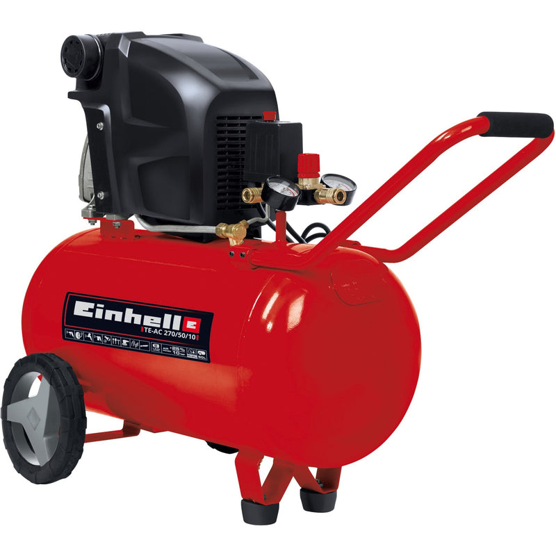 Afbeelding laden in galerijviewer, Einhell compressor te-ac 270 50 10 (rood)
