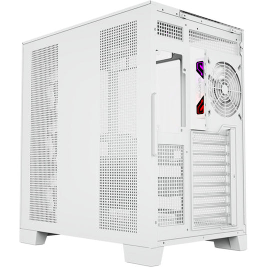 Xyz pc gear tesseract a-rgb midi tower behuizing (wit | 2x usb-a | 1x usb-c | rgb | tempered glass)
