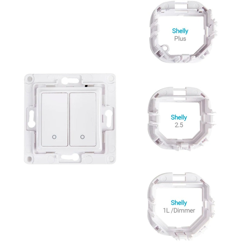Afbeelding laden in galerijviewer, Shelly wall switch 2 knop (wit)
