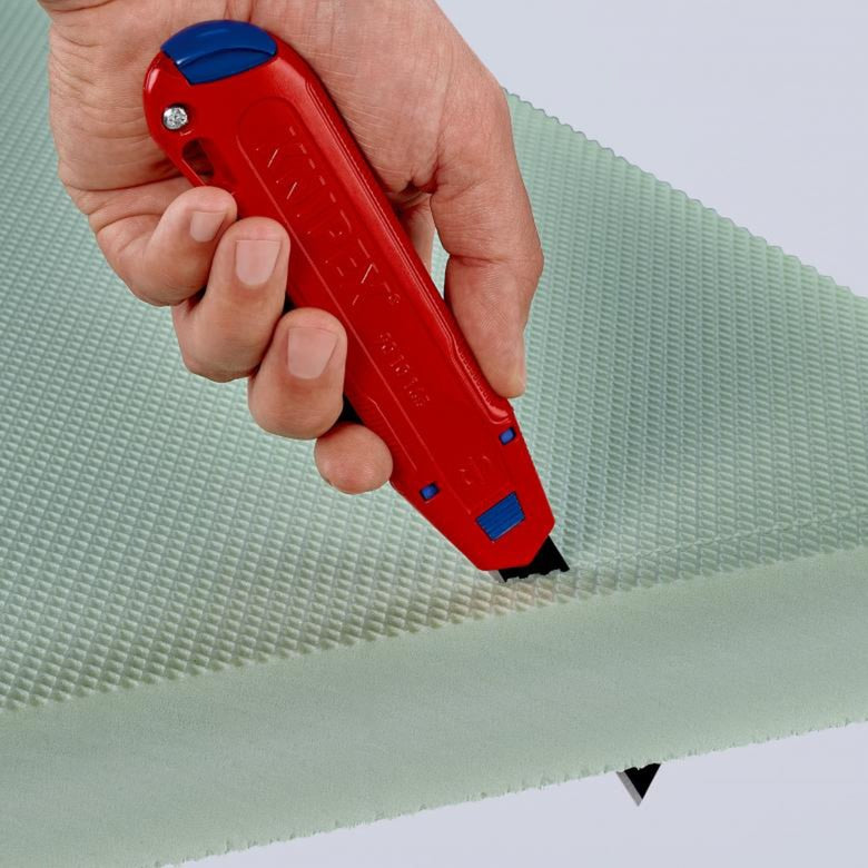 Afbeelding laden in galerijviewer, Knipex cutix universele mes stanleymes (rood blauw, incl. 2 mesbladen)
