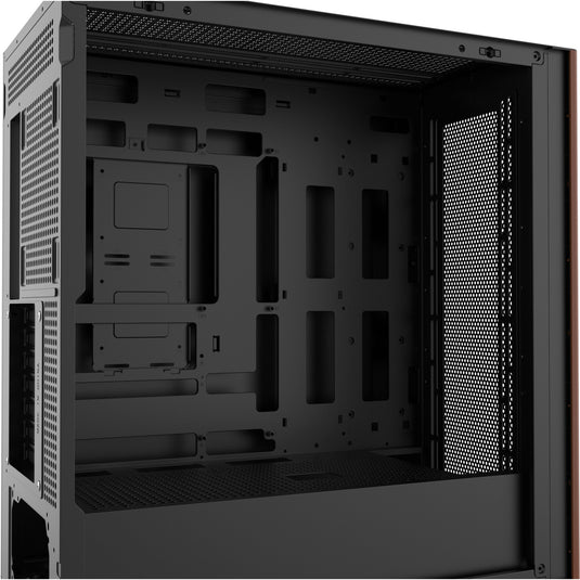 Thermaltake s370 ws midi tower behuizing (zwart | 2x usb-a | 1x usb-c | tempered glass)
