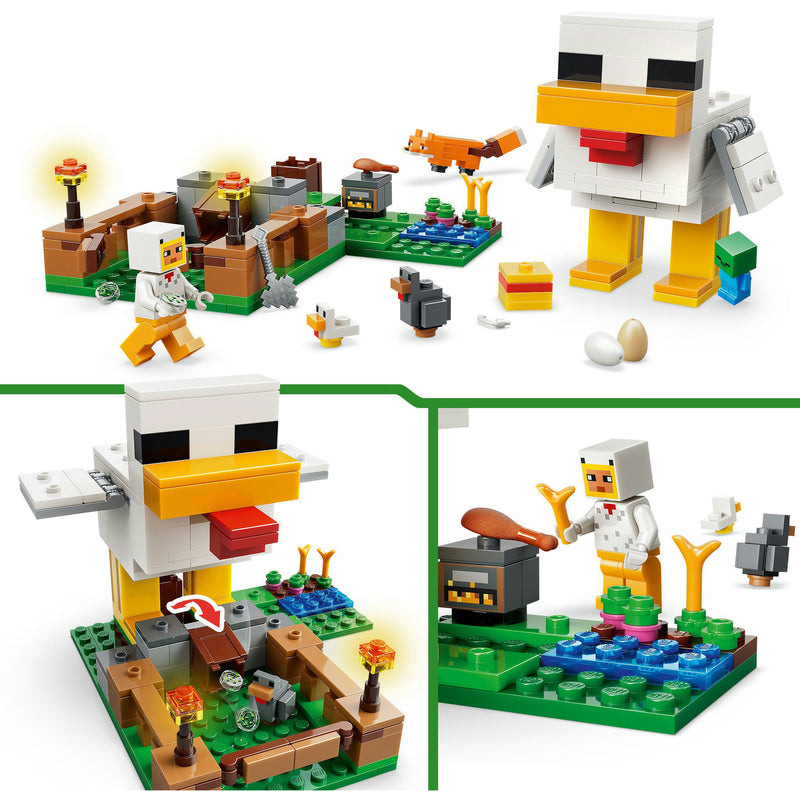 Afbeelding laden in galerijviewer, Lego minecraft kippenboerderij dieren speelgoed voor kinderen - 21585
