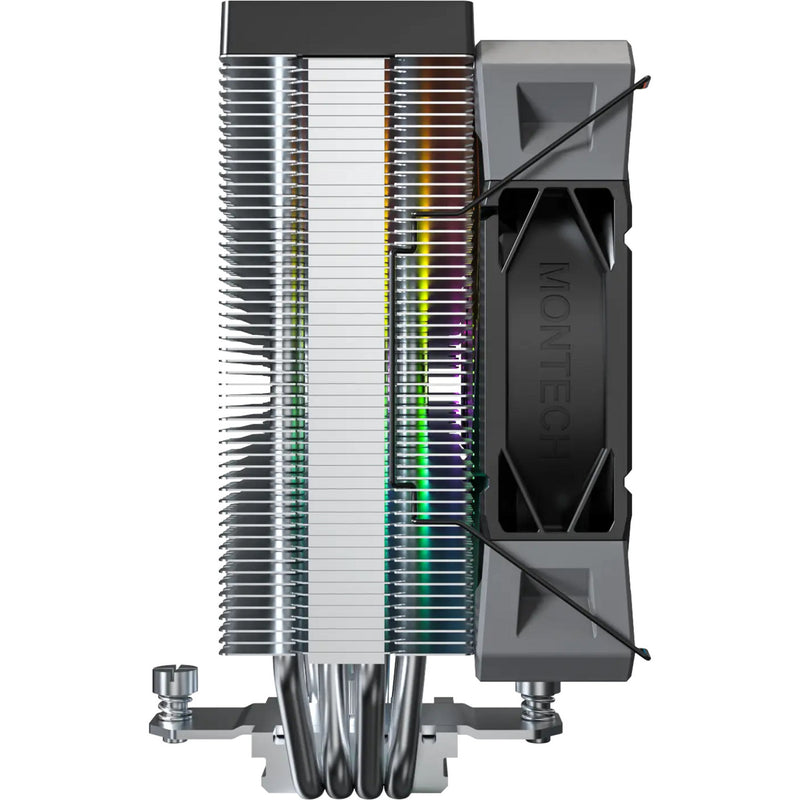 Afbeelding laden in galerijviewer, Montech nx400 argb cpu-koeler (zwart, 4-pin pwm)

