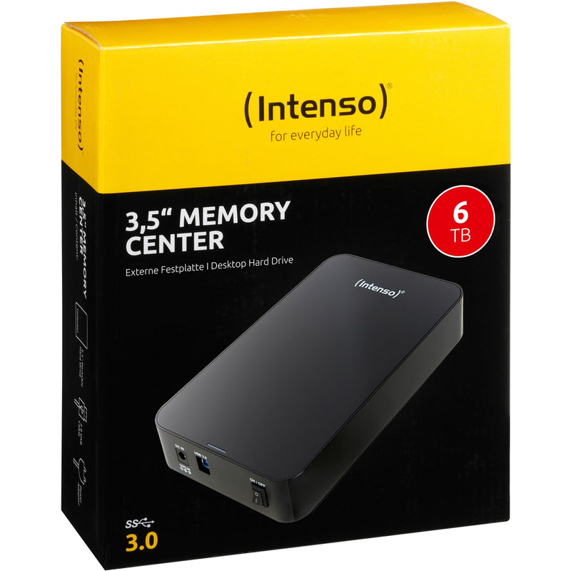 Afbeelding laden in galerijviewer, Intenso memory center 3,5 , 6 tb externe harde schijf (zwart, usb 3.0)

