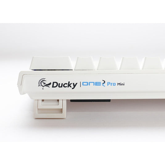 Ducky one 2 pro mini white classic rgb mechanisch gaming toetsenbord (wit, us lay-out (qwerty), cherry mx silent red, 60%, rgb led, double-shot pbt, quack mechanics)