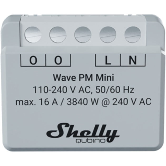 Afbeelding laden in galerijviewer, Shelly qubino wave pm mini relais (lichtgrijs wit, 1-kanaals, z-wave)
