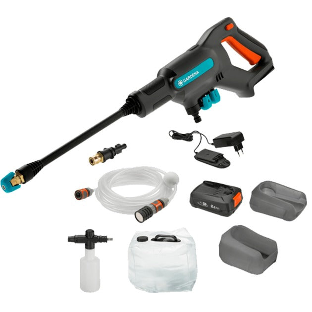 Afbeelding laden in galerijviewer, Gardena aquaclean 24 18v p4a - accu hogedrukreiniger - 24 bar - premium set
