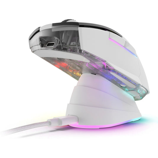 Sharkoon skiller sgm50w gaming muis (wit, 400 - 6400 dpi, rgb leds)