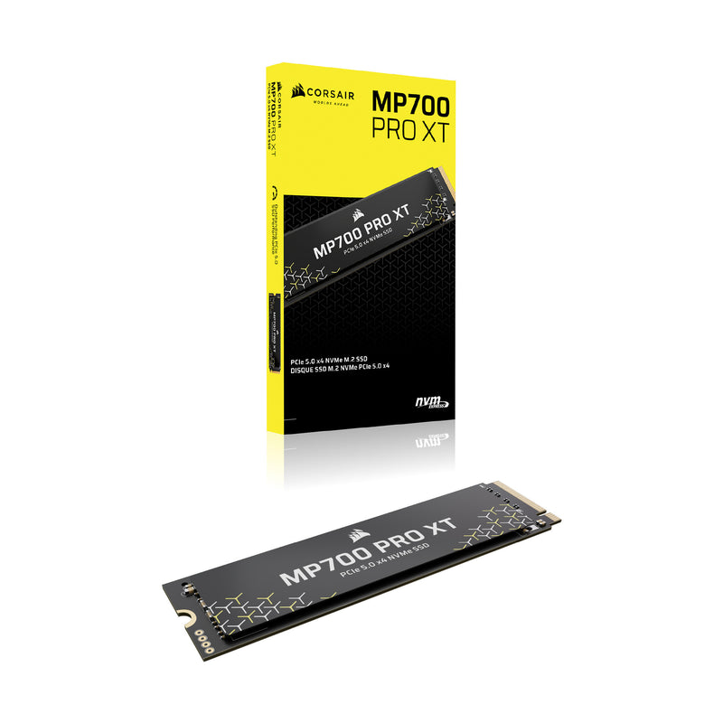 Afbeelding laden in galerijviewer, Corsair mp700 pro xt 4 tb ssd (zwart, pcie gen5 x4 nvme 2.0, m.2 2280, 3d tlc nand)

