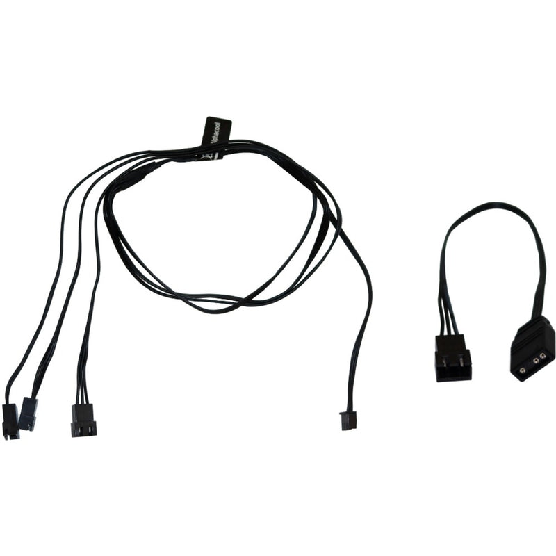 Afbeelding laden in galerijviewer, Alphacool digital rgb led y-kabel 3-weg met jst male connector (zwart, 60cm)
