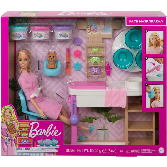 Barbie face mask spa day speelset pop
