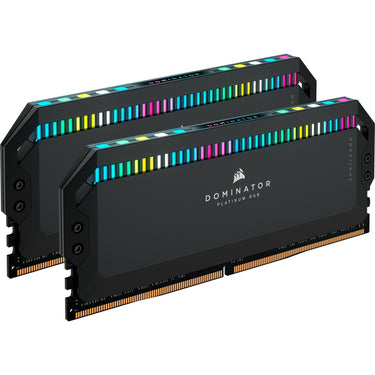 Corsair 32 gb ddr5-6000 kit werkgeheugen (zwart, cmt32gx5m2b6000c30, dominator platinium rgb, xmp)