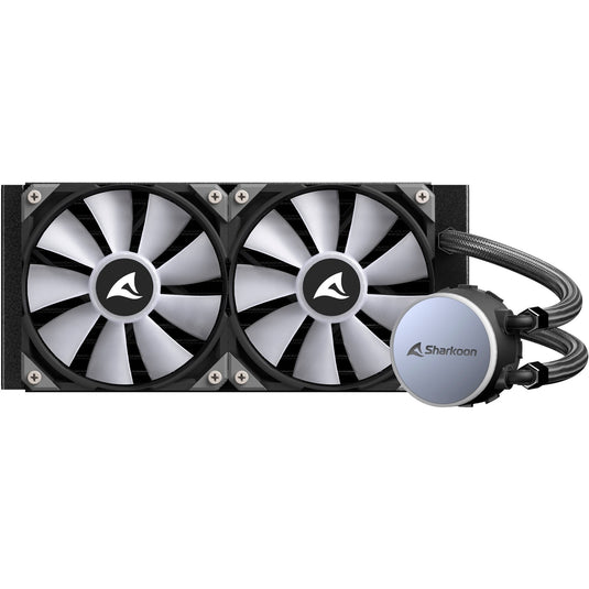 Sharkoon s70 rgb waterkoeling (zwart, 4-pins pwm fan-connector)