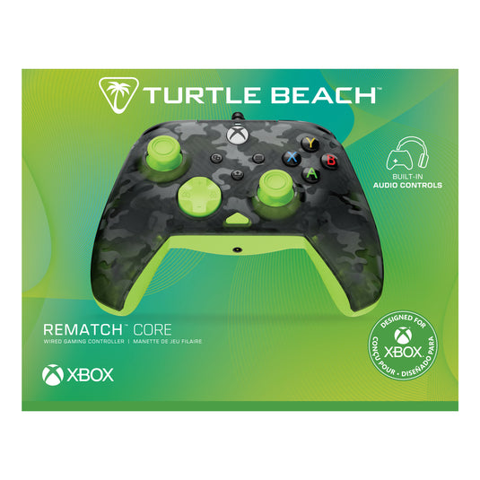 Turtle beach rematch core bedrade controller (zwart geel, xbox serie x|s, xbox one, pc)