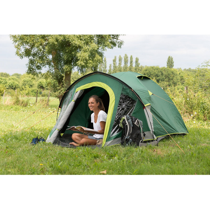 Afbeelding laden in galerijviewer, Coleman kobuk valley 4 plus tent (donkergroen lichtgroen)
