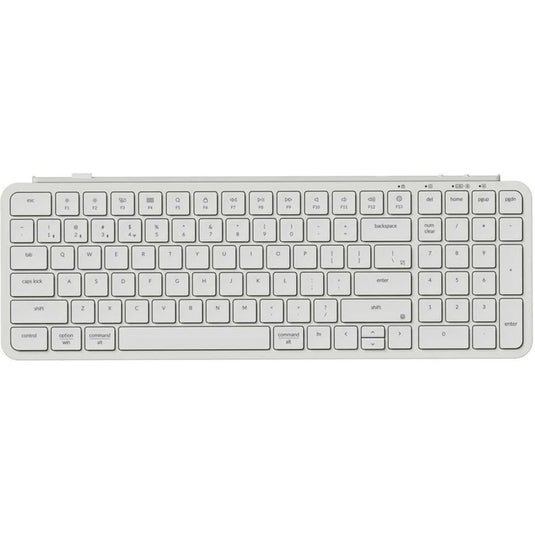 Keychron b2 pro-k8 toetsenbord (wit (mat), us lay-out (qwerty), scissor switches, 96%, abs keycaps, 2.4 ghz | bluetooth | usb)