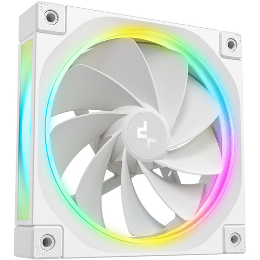 Deepcool fl12r rgb case fan (wit, 120 x 120 x 25 mm, pwm)