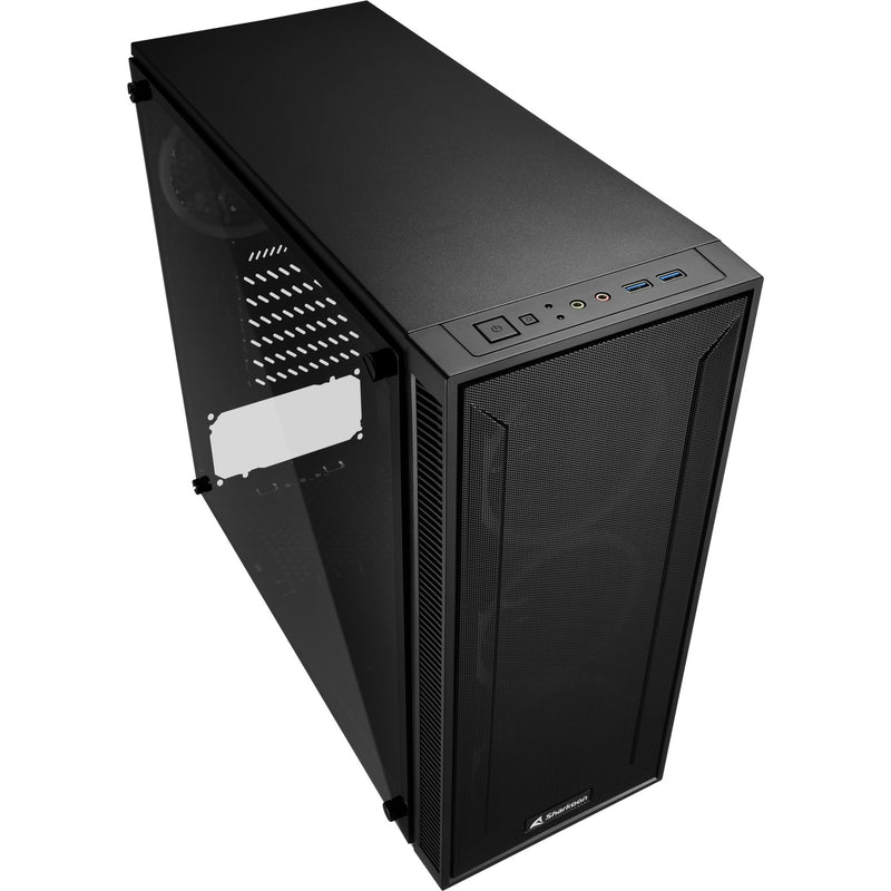 Afbeelding laden in galerijviewer, Sharkoon tg4m rgb midi tower behuizing (zwart | 2x usb-a | rgb | tempered glass)
